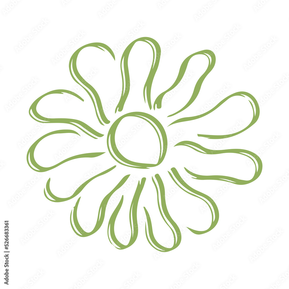 Botanical plant abstract hand drawn Botanical plant abstract hand drawn