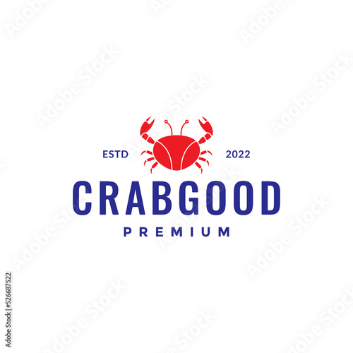 delicious crabs seafood minimal logo design