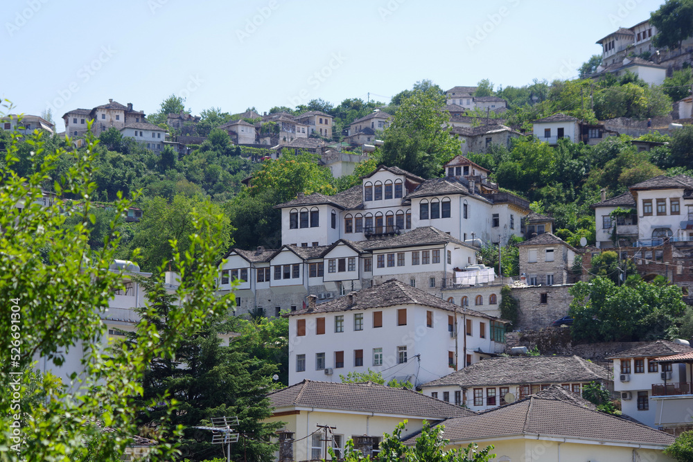 Vieilles maisons ottomanes de la ville de Gjirokaster, Albanie
