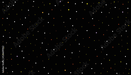 colorfull small polka dot seamless pattern on black background 