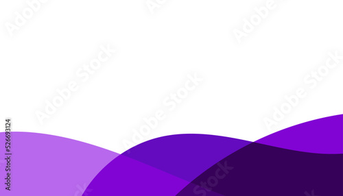 Abstract wavy purple banner background design vector.