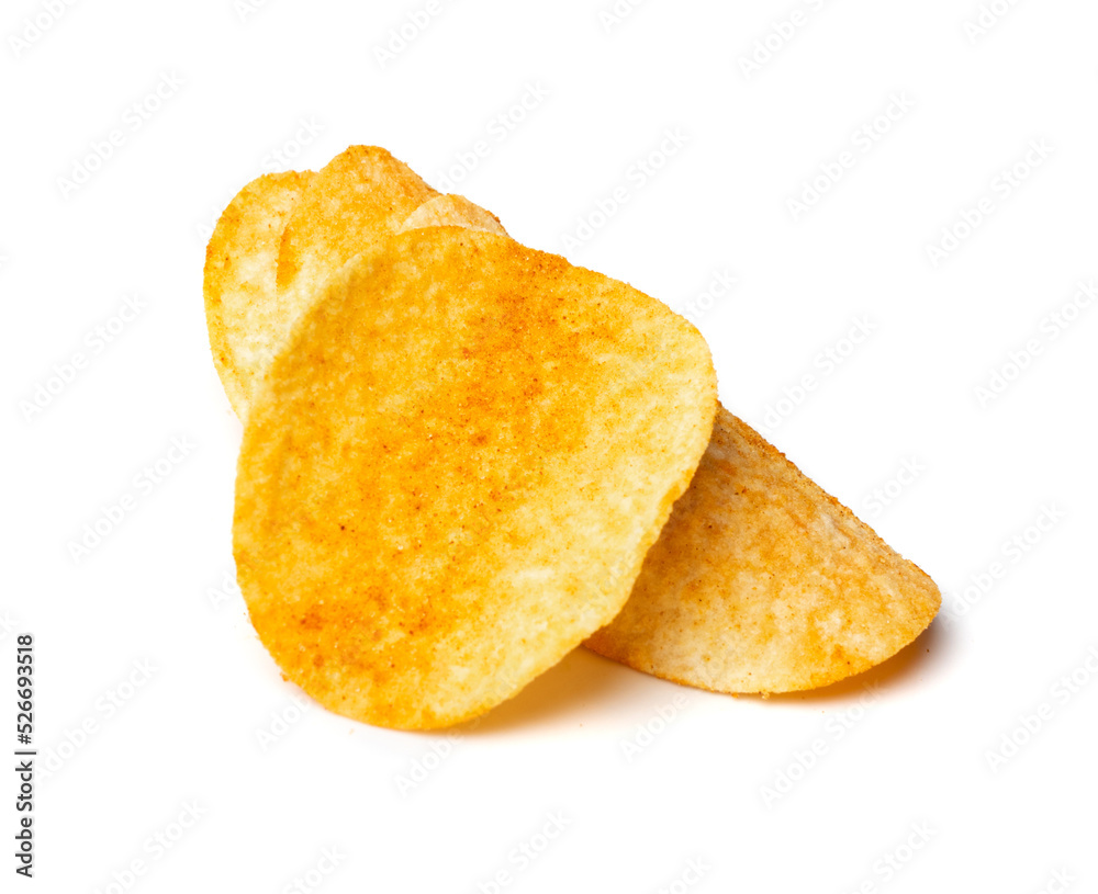 Potato Chips Isolated Potato Chips Isolated