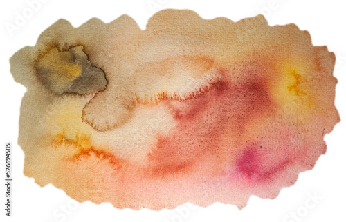 Watercolor Splash Background, yellow, ochre, brow, red, maroon, Abstract Hand-painted, Artistic, Texture
