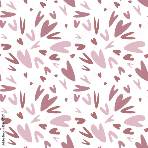 Vector hearts pattern for Valentine s day holiday. Love concept. Passion background