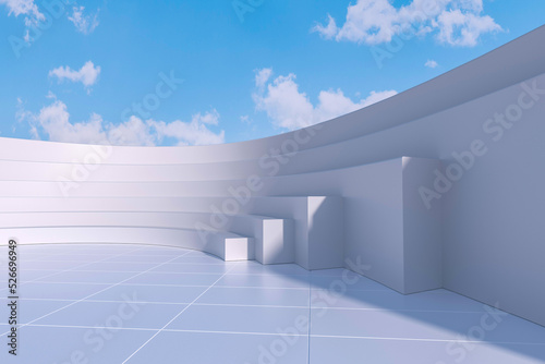 3d rendering different kinds of architecture