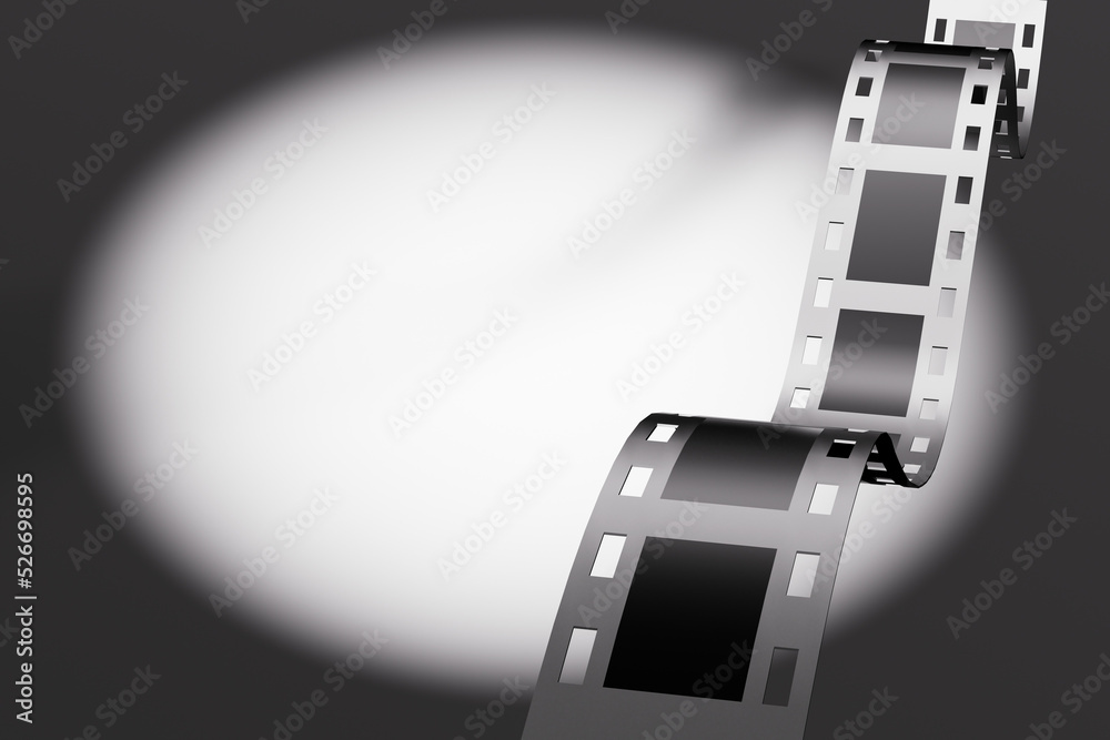 Obraz premium 3D rendering film and cinema concept