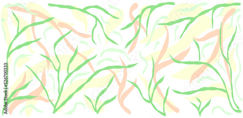 Wallpaper Mural minimalist floral green and pastel color vector design Torontodigital.ca