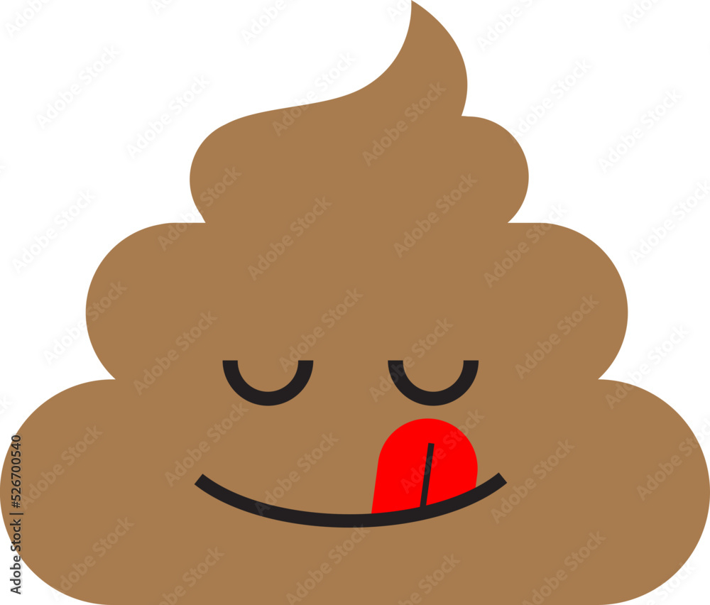 symbol cute poop flat design, emoticons, icon, symbol symbol cute poop flat design, emoticons, icon, symbol