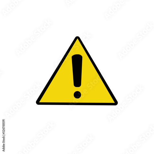 yellow warning triangle sign