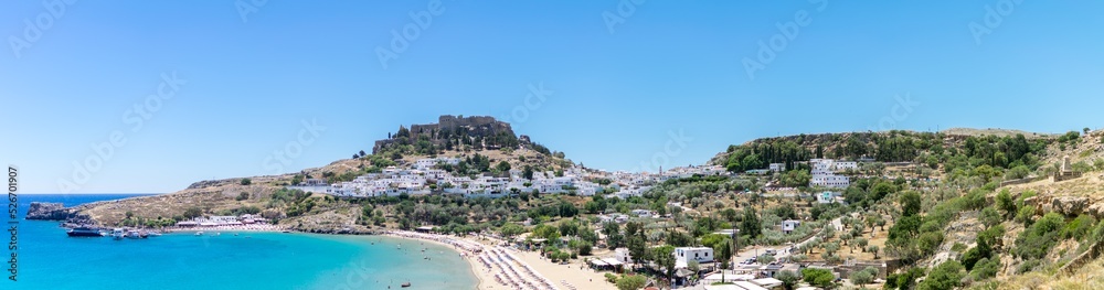 View of Lindos on Rhodos