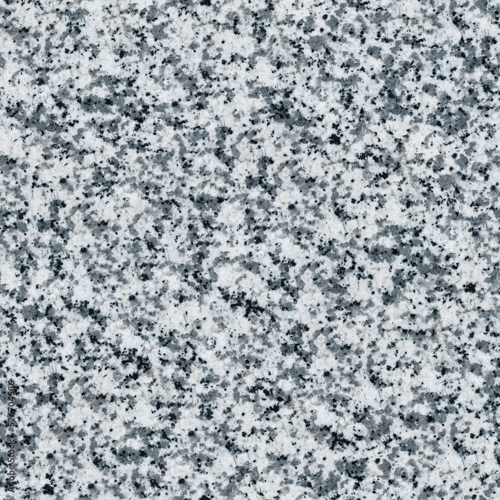 Seamless Granite Texture. Gray, hard rough material with veins, grain. Elegant, aesthetic background for design, advertising, 3D. Empty space for inscriptions. Durable flooring for the home.