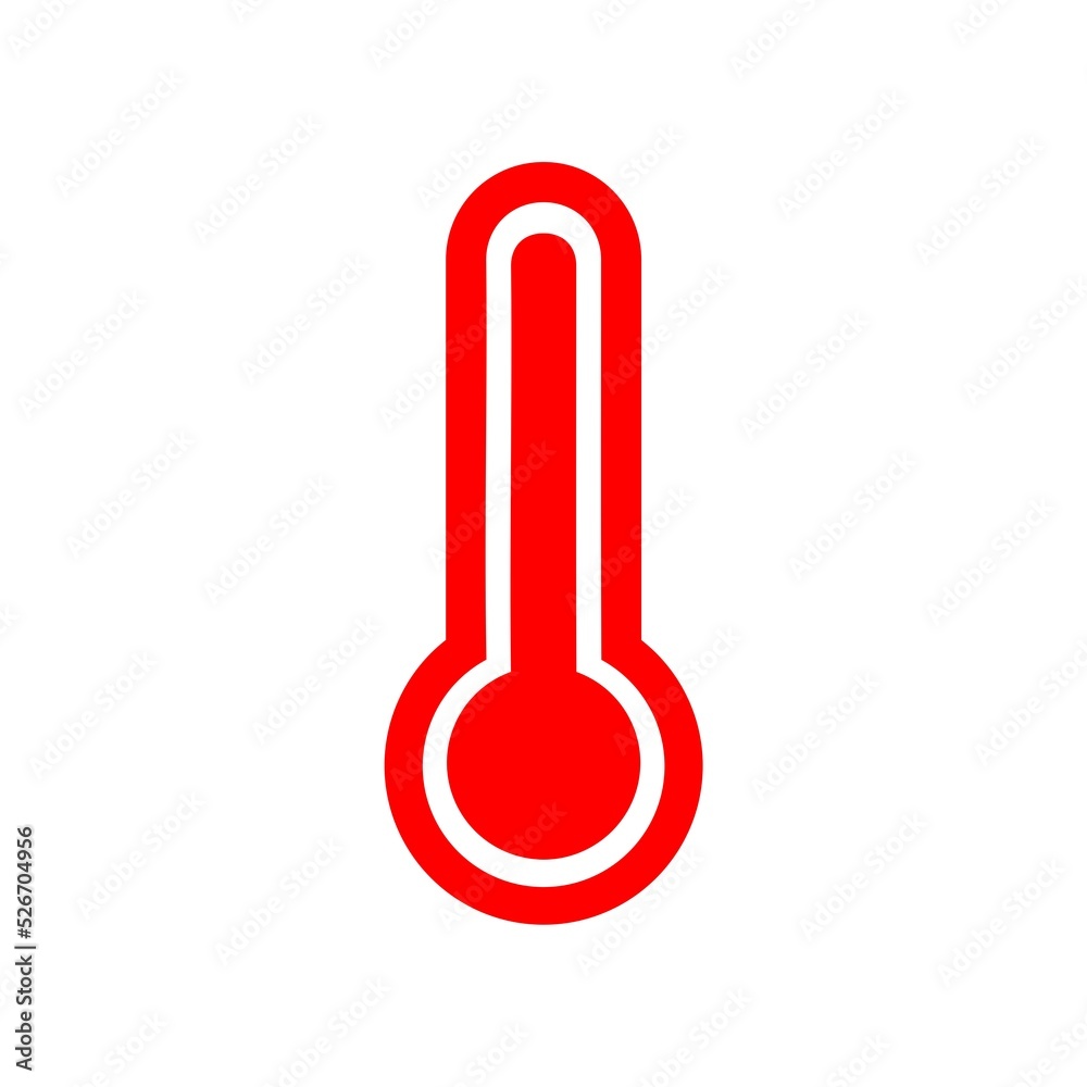 Thermometer icon isolated on white background Thermometer icon isolated on white background