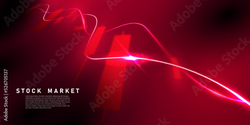 business vector illustration design Stock market charts or Forex trading charts for business and finance ideas.