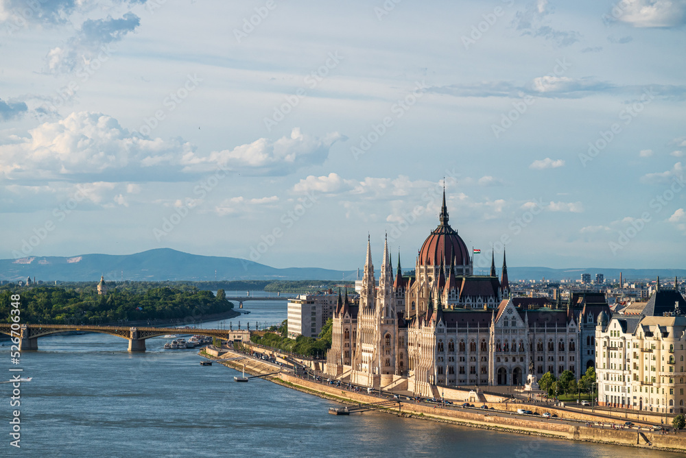 Hungarian parliament with Margaret Bridge