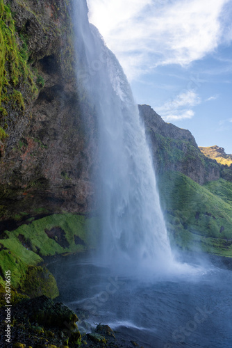 Seljalandsfoss waterfall in the south of Iceland