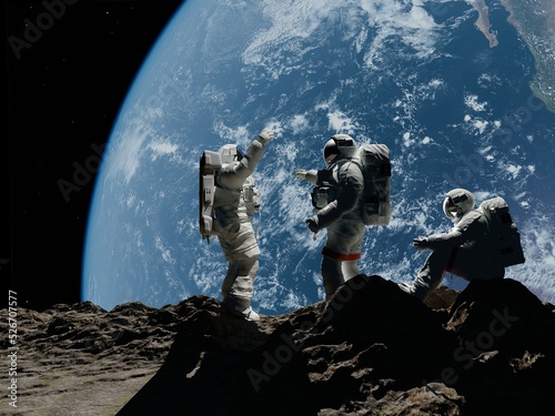 Fotografia, Obraz Group of astronauts