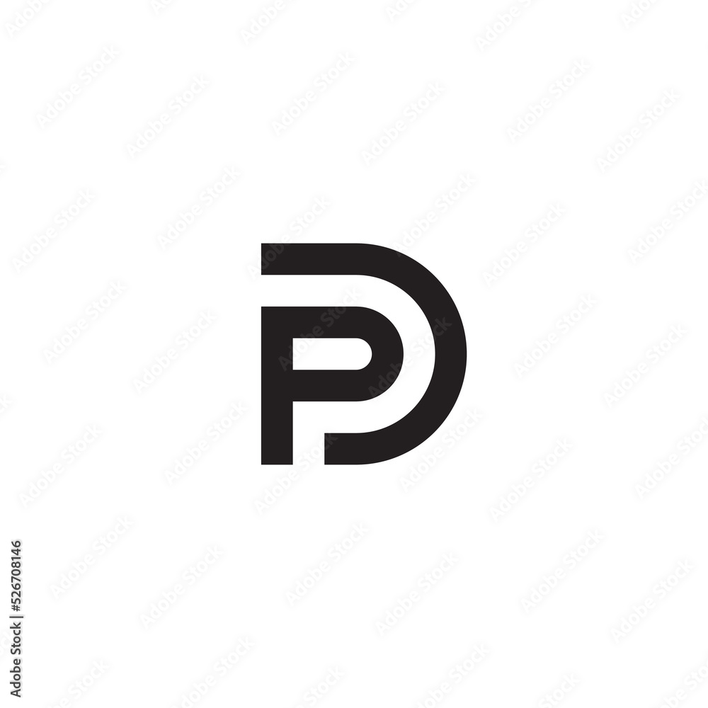 Letter PD or DP logo or icon design Letter PD or DP logo or icon design