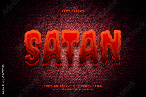 Satan Editable Text Effect