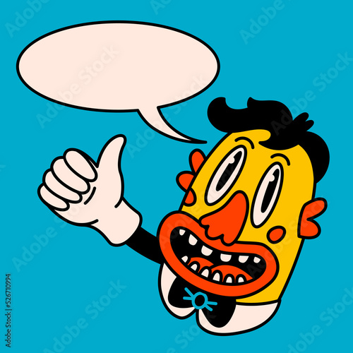 Cartoon vector funny Comic cards. Crazy cartoons Abstract vector collection