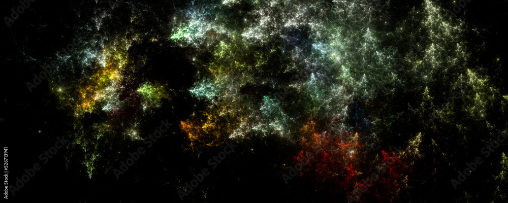 Dreamland background . Starry outer space background texture . Colorful Starry Night Sky Outer Space background. 3D illustration

