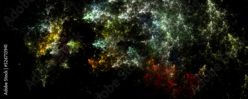 Dreamland background . Starry outer space background texture . Colorful Starry Night Sky Outer Space background. 3D illustration  © kramynina