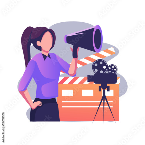 Casting call flat styleillustration design