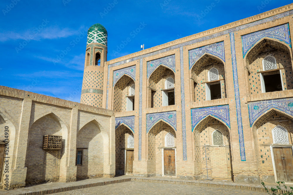 Ancient Architecture of the Old Khiva city in Xorazm Region, Uzbekistan
