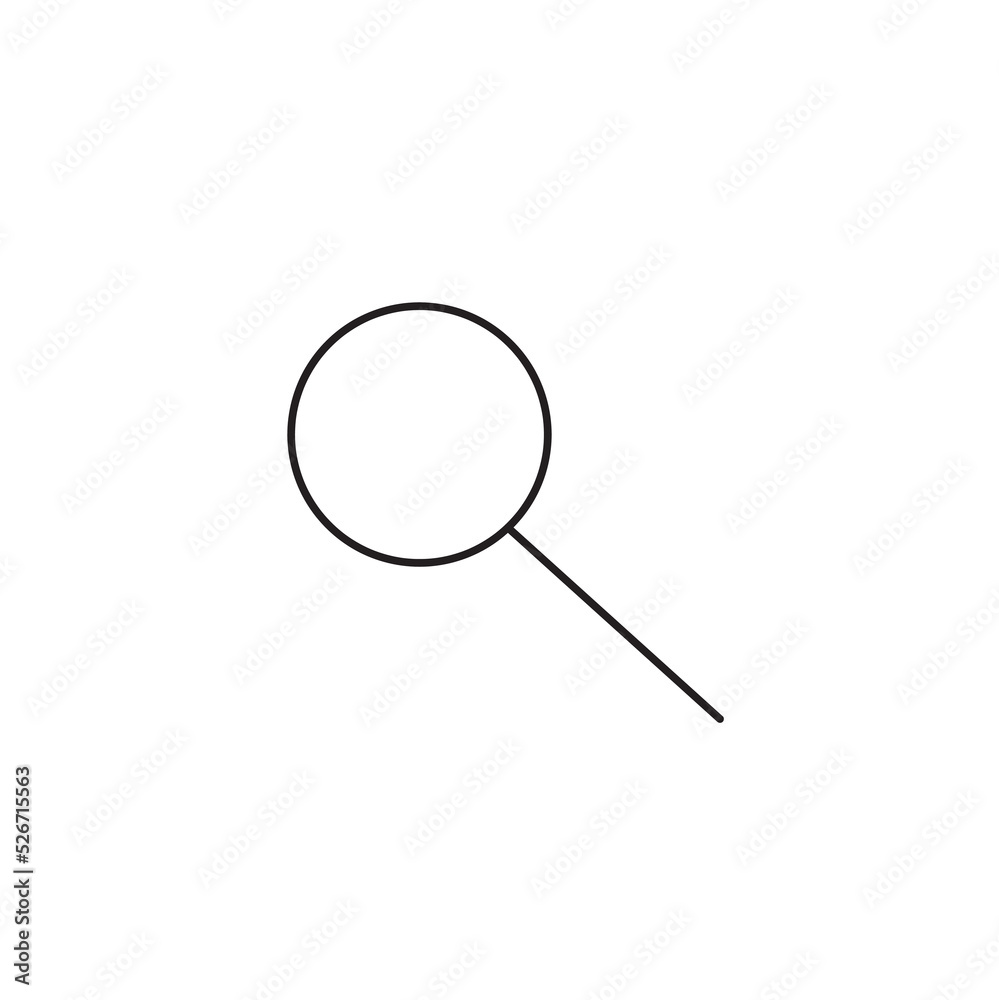 a flat-style search icon, a simple magnifying glass image, can be used when designing websites a flat-style search icon, a simple magnifying glass image, can be used when designing websites