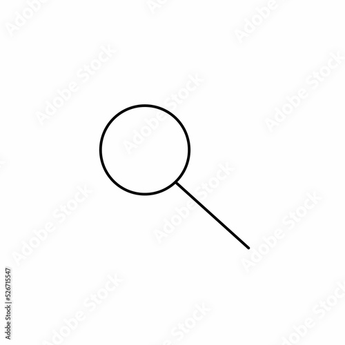 a flat-style search icon, a simple magnifying glass image, can be used when designing websites