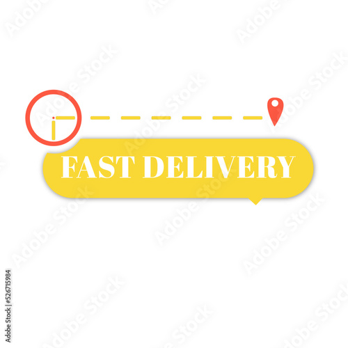 Online delivery service concept, online order tracking, delivery home and office icon