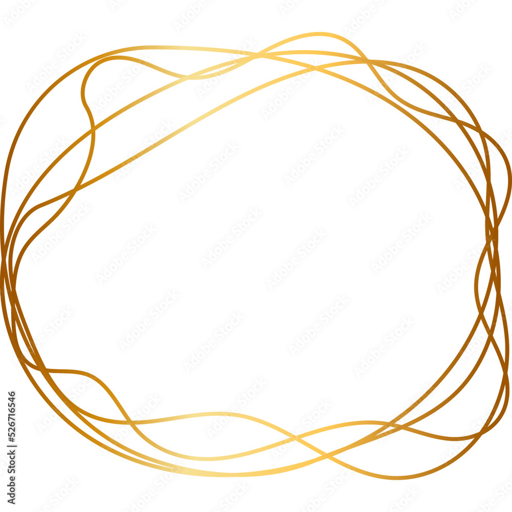 Gold line frame or golden outline border illustration. Elegant linear round border. Shine square element. Abstract oval template, decorative framework Gold line frame or golden outline border illustration. Elegant linear round border. Shine square element. Abstract oval template, decorative framework