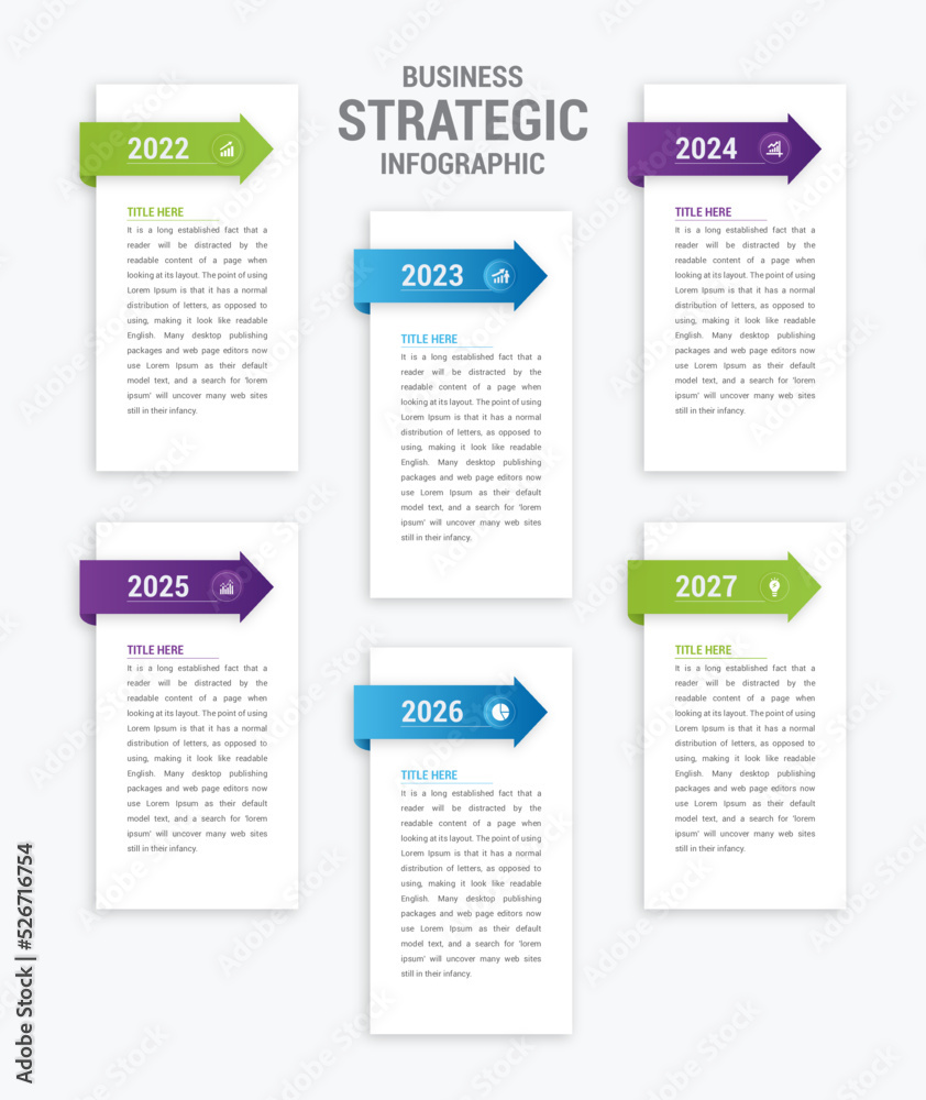 Business Strategic Infographic Design Illustration