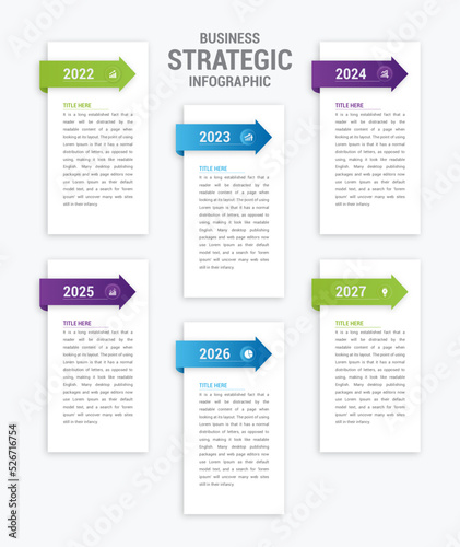 Business Strategic Infographic Design Illustration © Amarise