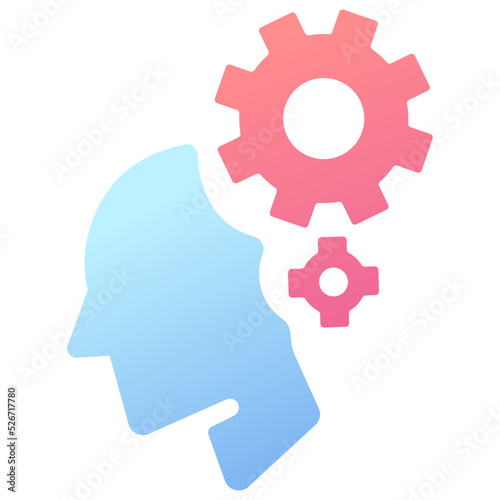 mind plan thinking icon