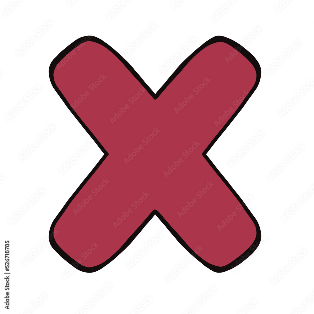 Fototapeta premium X symbol