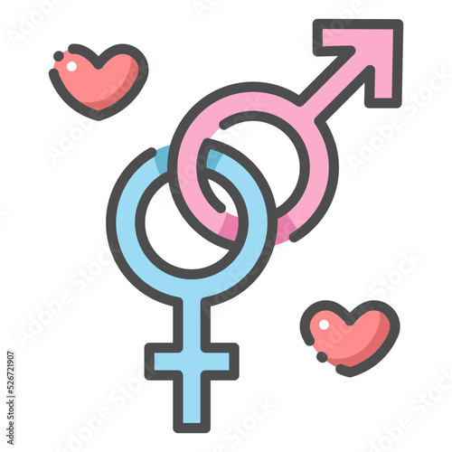 male and female symbols icon