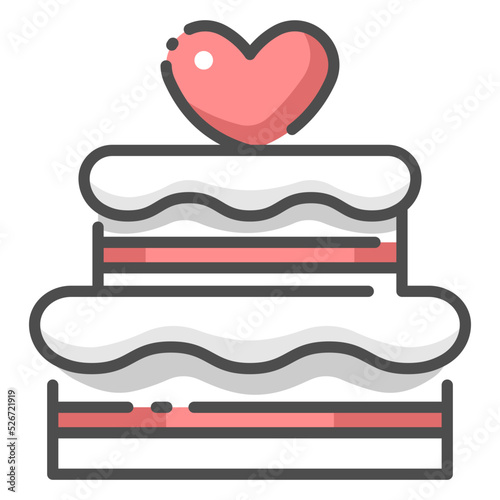 wedding cake icon