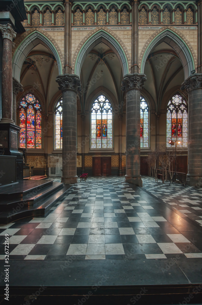 St. Martin’s Church, Stained-glass windows, Kortrijk, Belgium