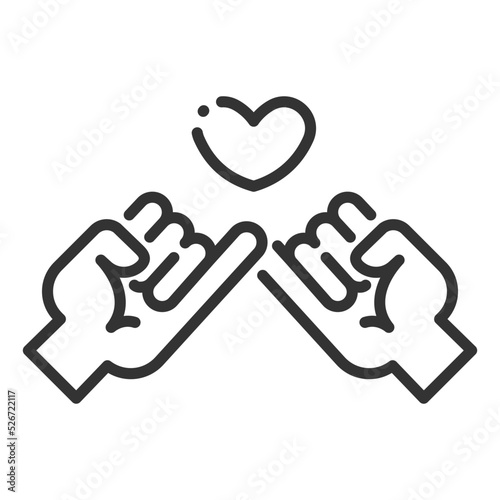 hand in hand icon