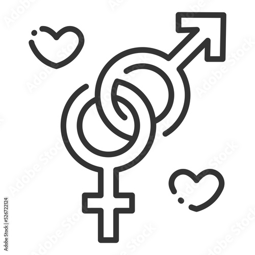 male and female symbols icon