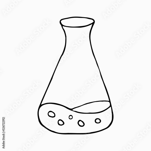 Clinical laboratory sciences doodle drawing collection.
