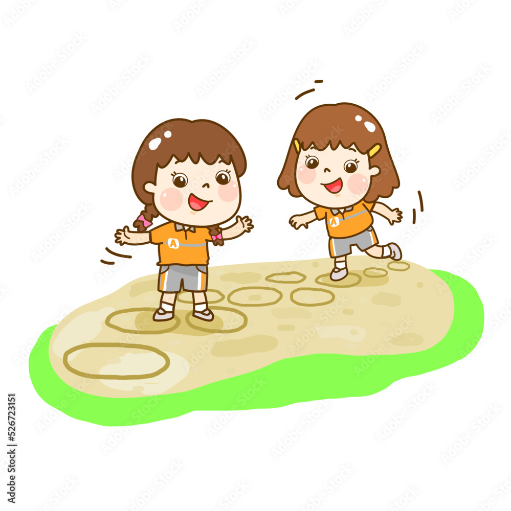 playground cartoon for kids