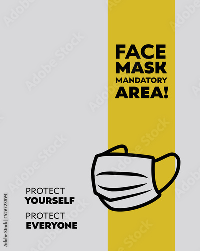 Face mask icon design