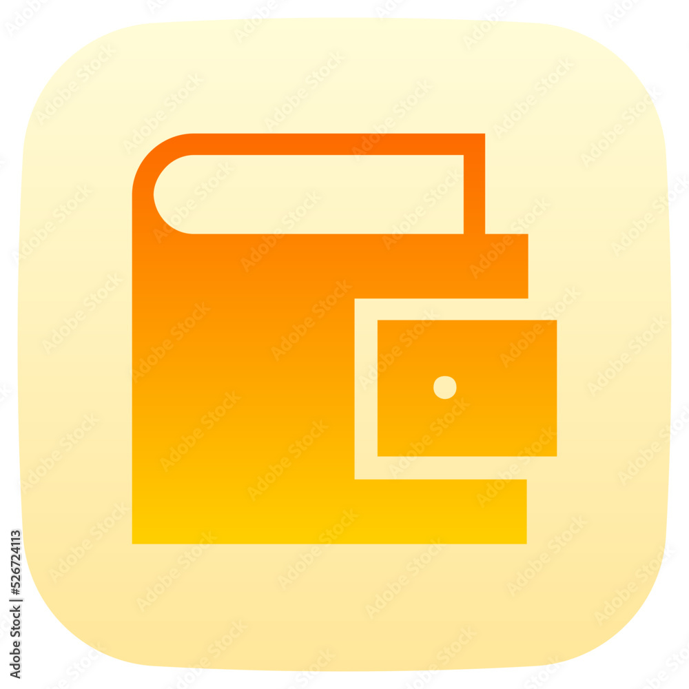 wallet flat gradient icon wallet flat gradient icon