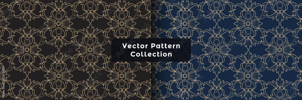 Modern Art deco seamless pattern. Elegant classic retro ornament. And vector template