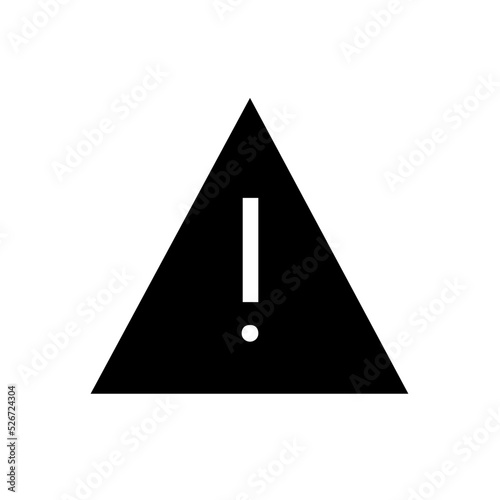 warning glyph icon