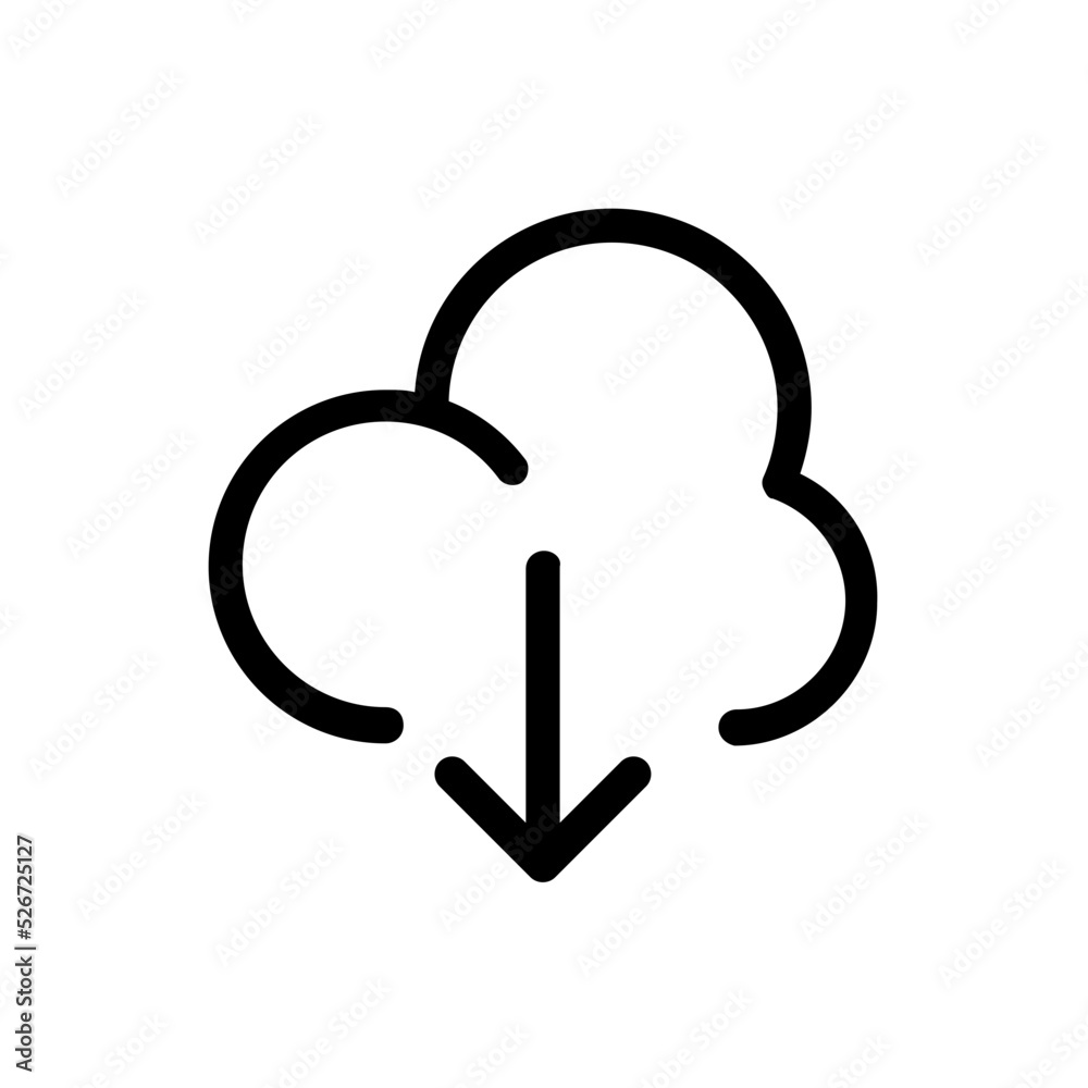download line icon download line icon
