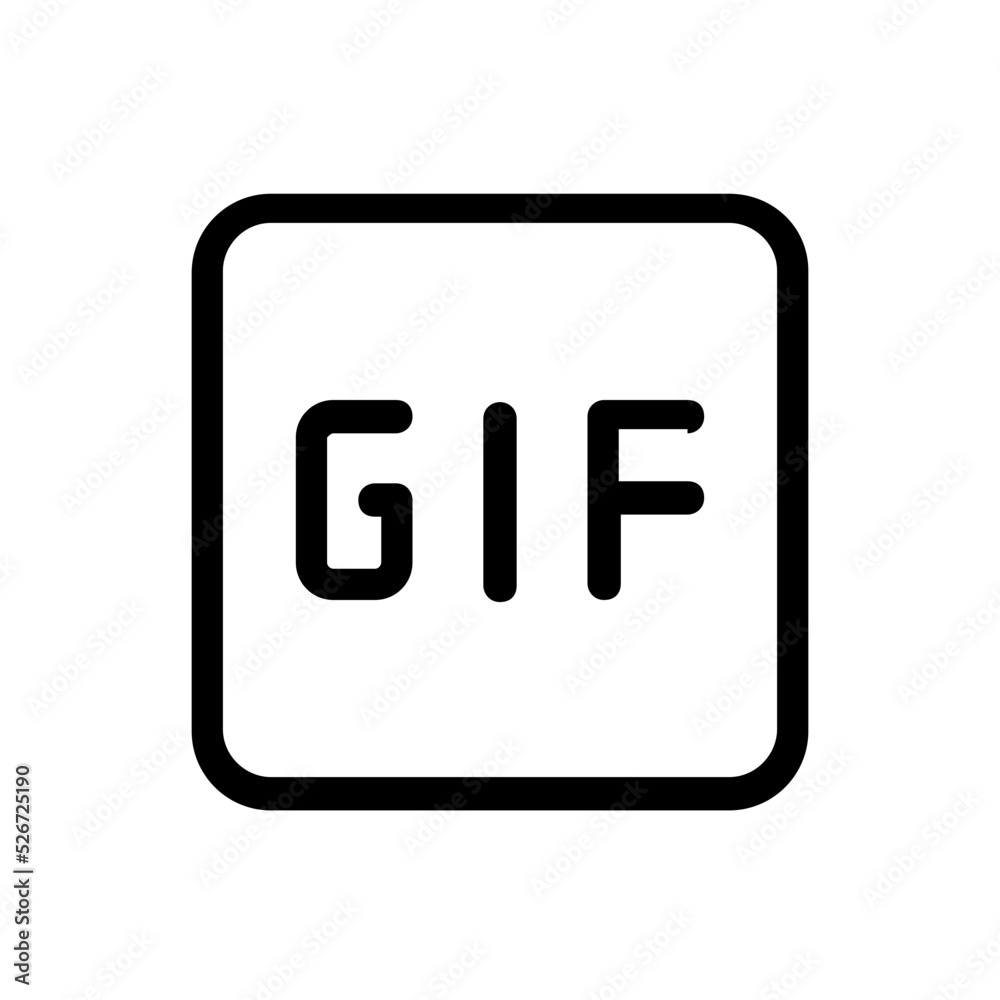 gif file line icon gif file line icon