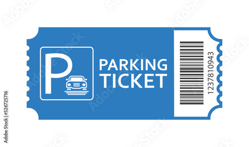 Parking tickets, parking zone, vector, icon.
