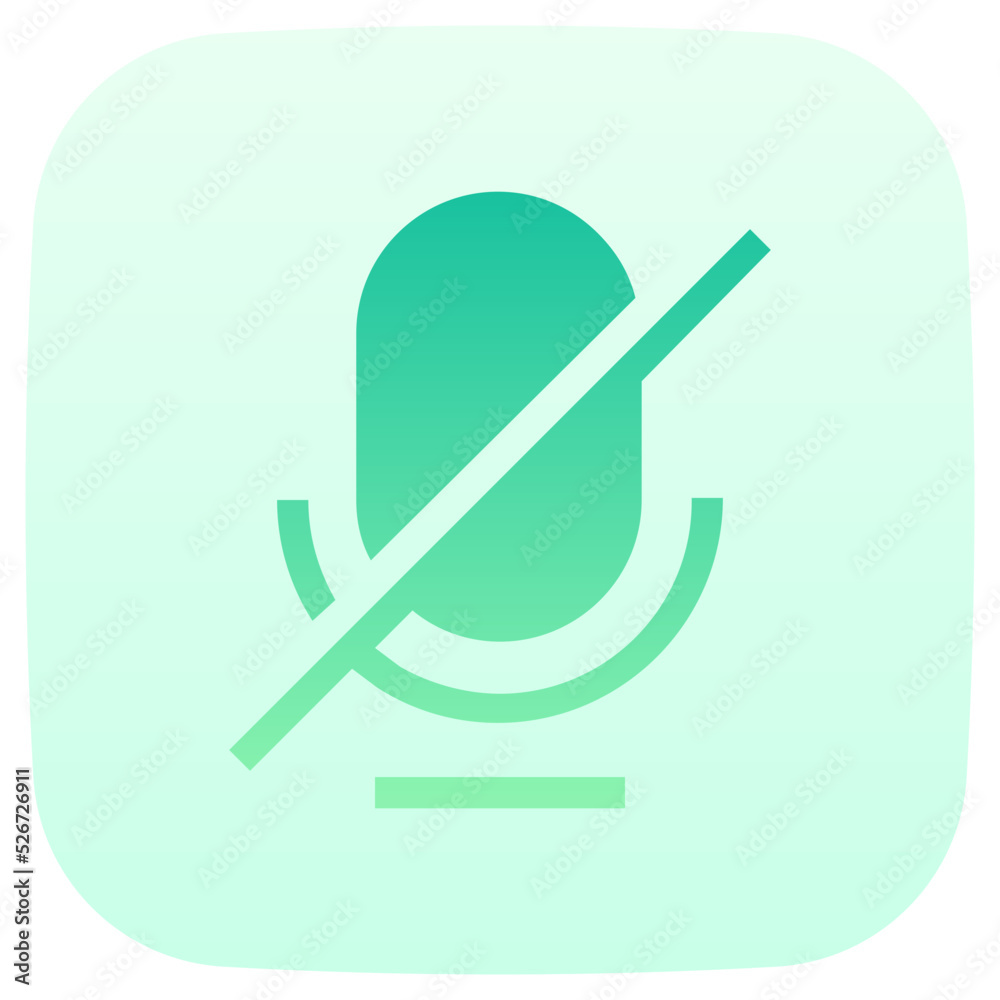 silent flat gradient icon silent flat gradient icon